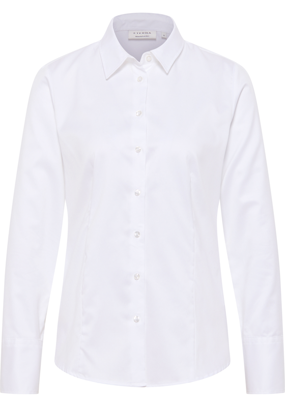 ETERNA dames blouse modern classic, wit ETERNA dames blouse modern classic, wit